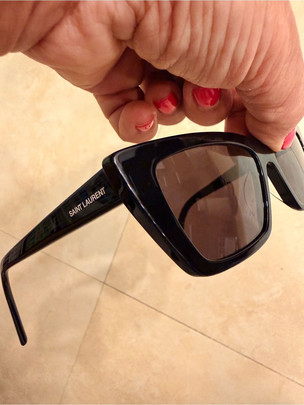 Saint Laurent Sunglasses with Leather Case - Picture 7 of 10